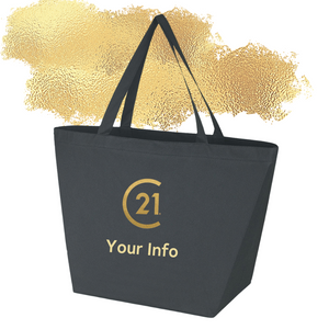 Julian Tote with Metallic Gold Imprint - Personalized