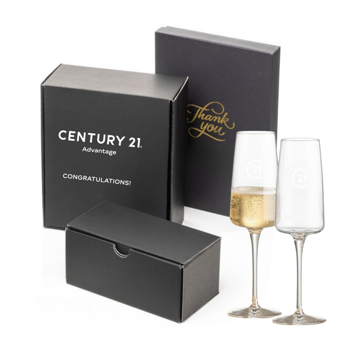 Dunhill Champagne Double Glass Gift Set - Personalized