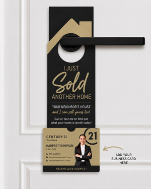 "I Just Sold" Door Hangers, Pack of 25 - Stocked - NEW