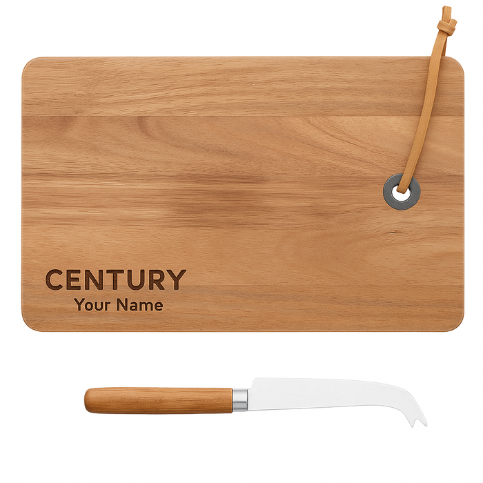 Mysa FSC Wood Hanging Cheese Knife & Board - Personalized - FREE SHIPPING