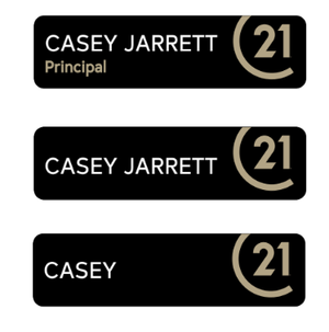C21 Name Badge - Magnet Back