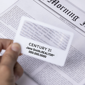 Portable Credit Card Magnifier with Ruler - Personalized