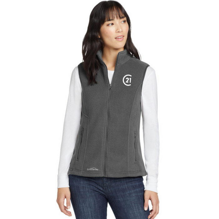 Eddie Bauer® - Ladies Grey Steel Fleece Vest