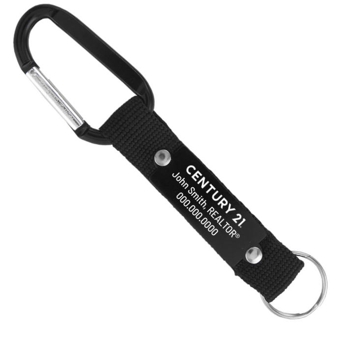 Strap Happy Carabiner Keychain - Personalized with Free Shipping