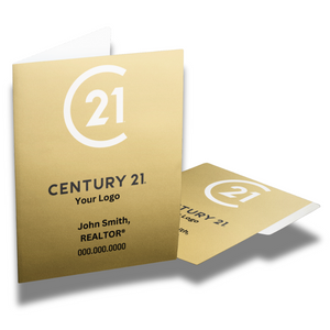 12pt Relentless Gold Full Color Pocket Folder - Personalized