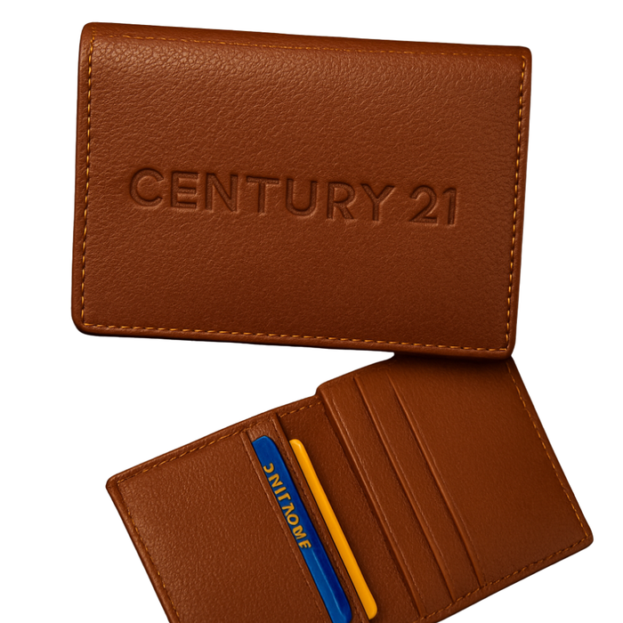 CENTURY 21 Genuine Leather Card Wallet