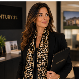 Wordmark Silk Leopard Scarf