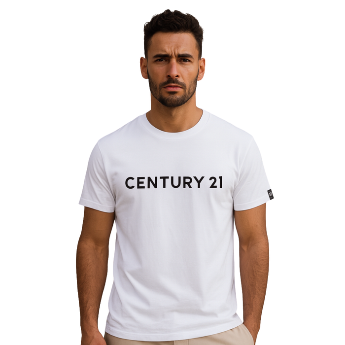 Wordmark Tee, White Mens