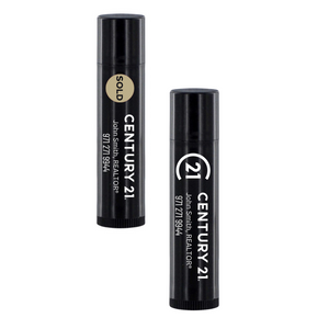Lip Balm - Black Top - USA Made - Personalized