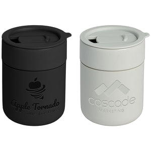 Obsidian  Ceramic and Silicone Mug - Personalized