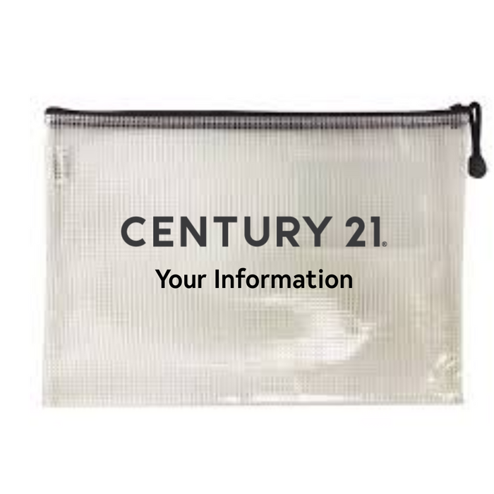 Poly Weave Zip Bag, Document Size - Personalized