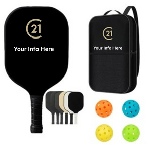 Pickleball 2 Paddle Gift Set - Personalized with FREE SHIPPING