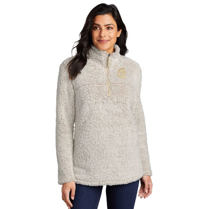 Cozy Womens Sherpa 1/4 Zip Fleece