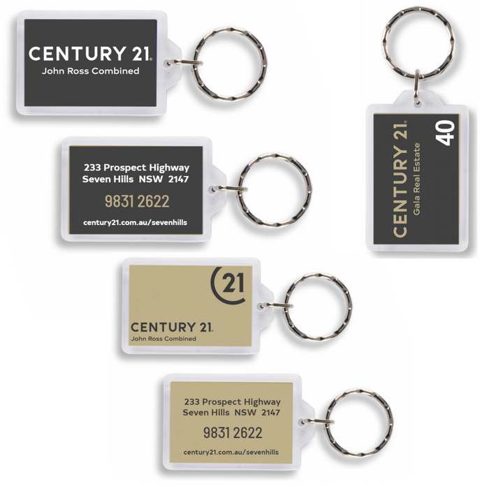 Acrylic Rectangle Keyring - Personalized