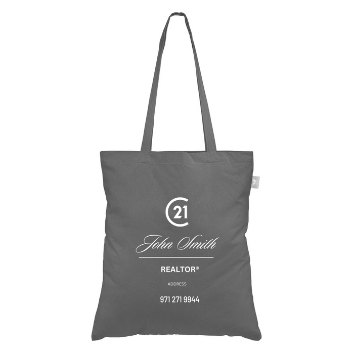 Geo 5oz Recycled Cotton Tote - Personalized