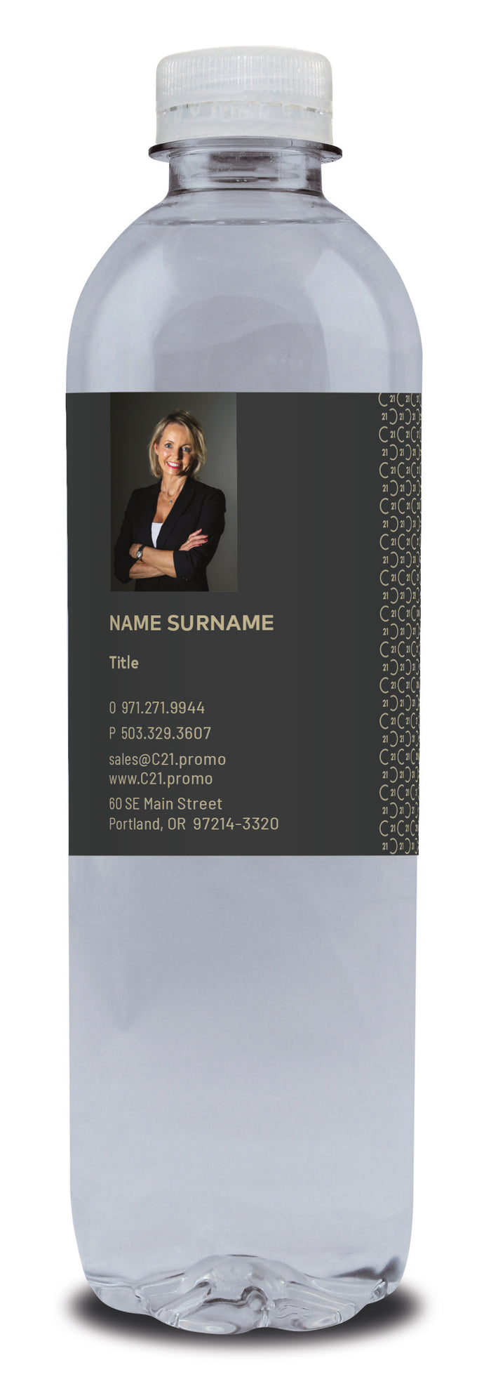 Private Label Water with your DBA Logo + Picture ($0.99 per bottle)