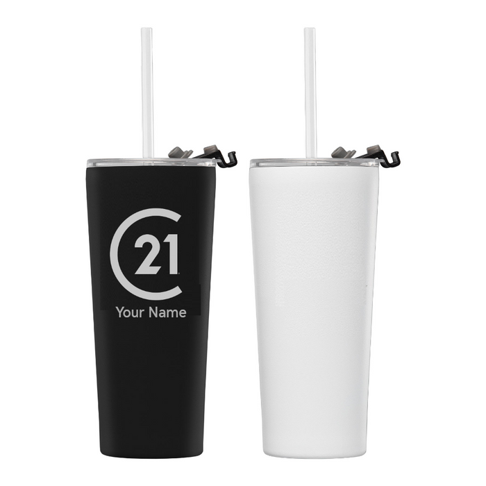 Excalibur 21oz Tumbler with Straw - Personalized