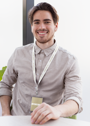 Wordmark White Lanyard - Stock
